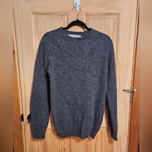 Bosie Mens Luxury Seamless Cashmere Shetland Saddle Shoulder Sweater-Medium